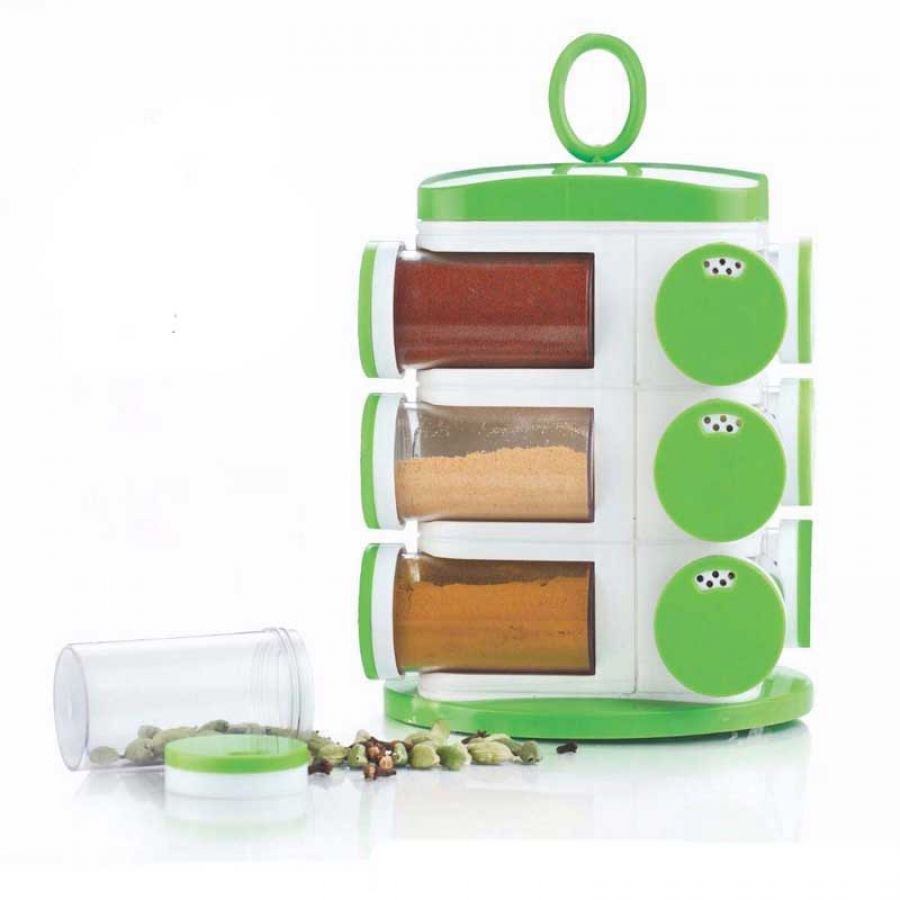 Set Of 12 Revolving Spice Rack